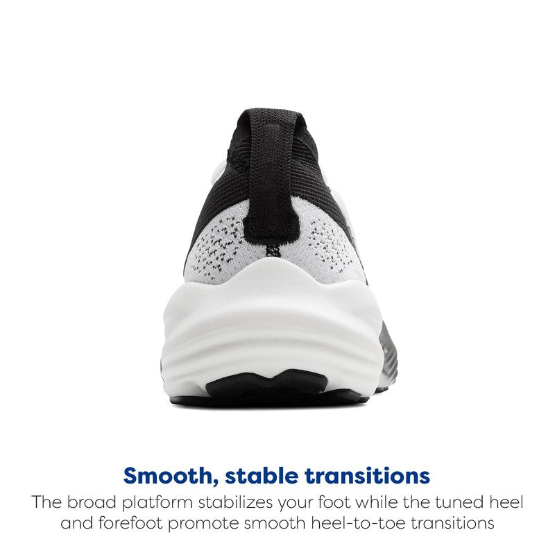 Brooks Men’s Glycerin Stealthfit 22 Neutral Running Shoe - White/Grey/Black - 8 Medium