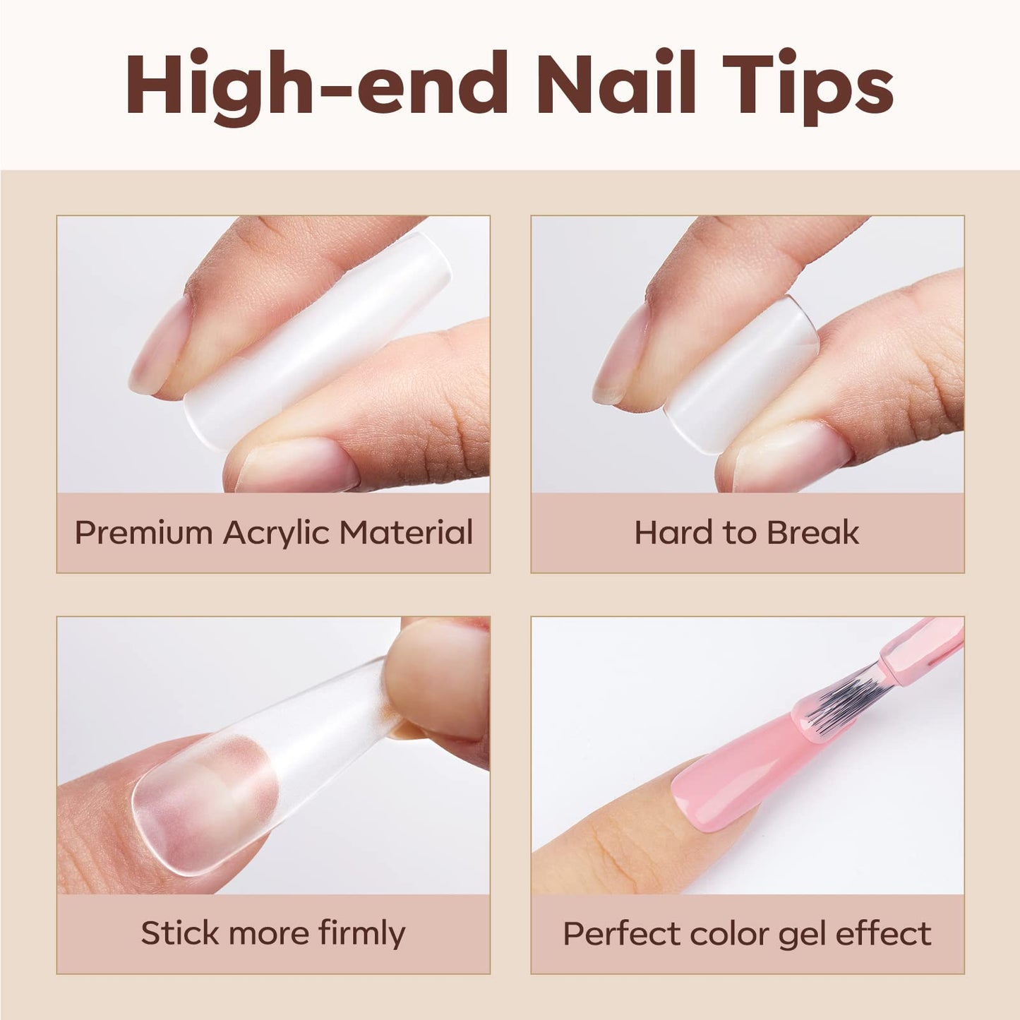 modelones 9 in One Gel Nail Glue Brush On Nail Glue 15 ml for Tips, Rhinestones, Base Coat, Blooming Art Gel Kit for Press on Nails Acrylic Tips U V Lamp Needed 2Pcs