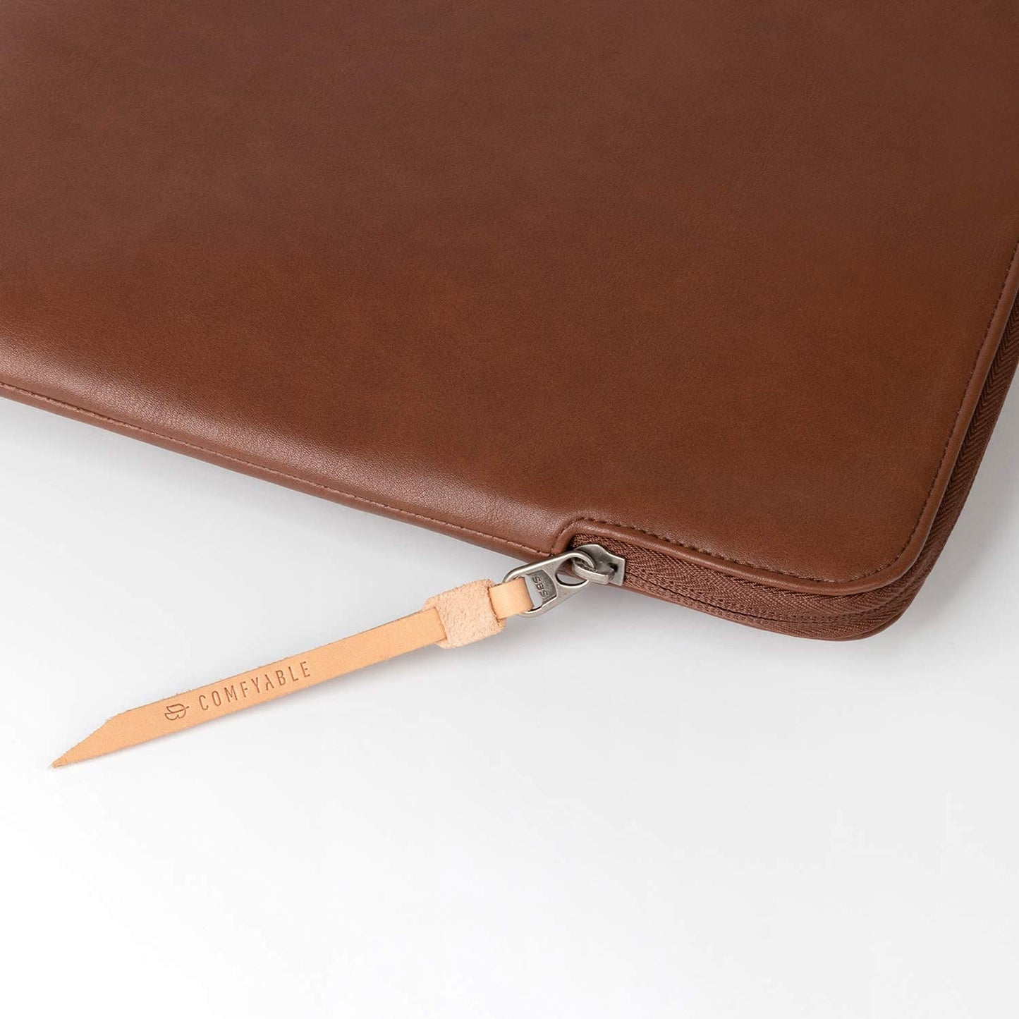 Comfyable Slim Protective Laptop Sleeve 14 Inch Snugly Compatible with MacBook Pro 14-inch M5 M4 M3 M2 M1 Pro/Max 2026-2021, PU Leather Bag Waterproof Cover Notebook Computer Case for Mac, Brown