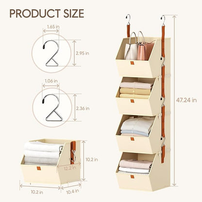 Hanging Closet Organizer 4 Tier
