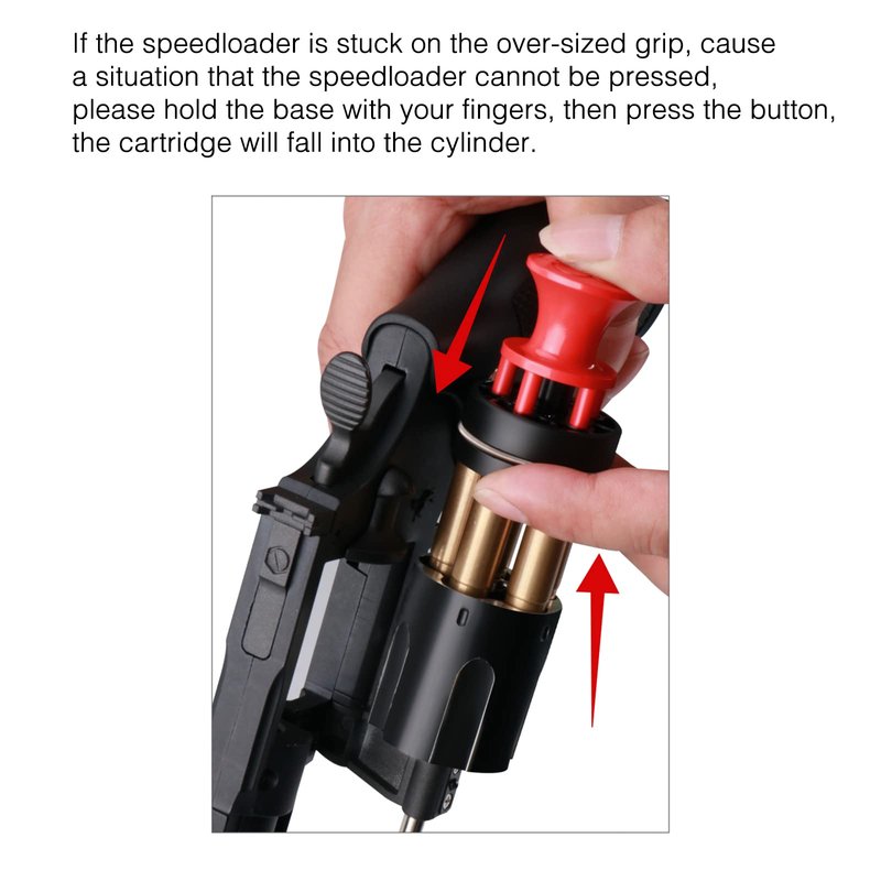 Ludex 5 Shot Revolver Speed Loader for .38 Special/.357 Magnum.Fits S&W 36,37,38,40,42,49,60,340,360/Charter Arms/Taurus 85, 651, 851/Rossi 68/Ruger SP101-Loader & Block