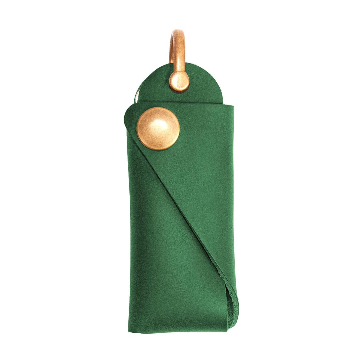 Turbosnail Minimalist Key Holder, Leather Key Fob, Key Organizer, Gift For Him (Brown)