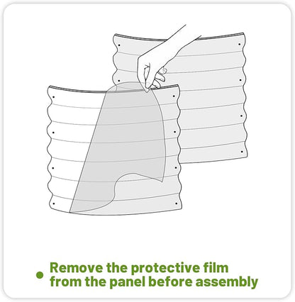 SnugNiture 8x2x2ft Raised Garden Bed Kit, 24" Tall Outdoor Metal Raised Planter Box for Planting Plants Vegetables Flowers Fruits, Brown