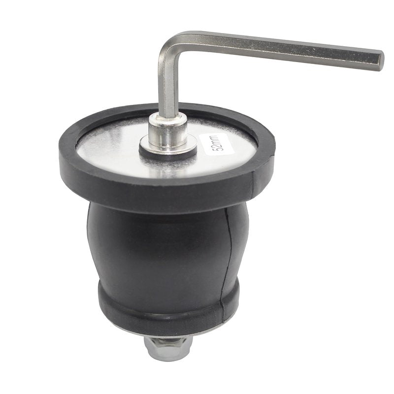 BOPOREAE Expandable Mechanical Seal Cleanout Pipe Plug-Rubber Expansion Scupper Plugs & Removable Stainless Steel Allen Wrench Handle, 2-1/16 to 2-9/16 in Sewer Cap Cover, Winterizing Pool Boat Plugs