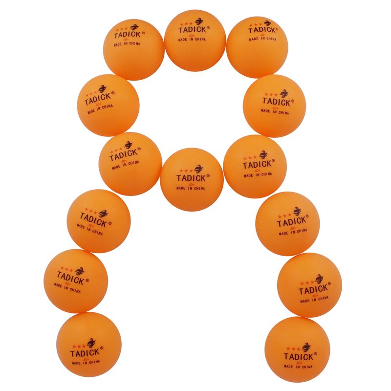 TADICK Quality 140 Pack Practice New Material Ping Pong Balls, 3-Star Training Table Tennis Balls, Bulk Pong Balls (Orange)