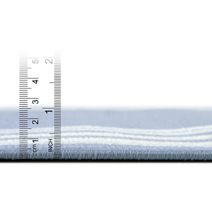 Unique Loom Lotus Collection Area Rug - Guyana (5' 3" x 8' Rectangle, Blue/ Light Blue)