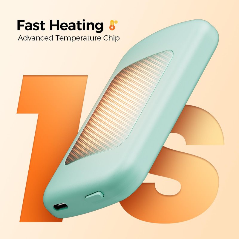 AI Hand Warmers Rechargeable, Real-Time Temp & Battery Display, Electric Hand Warmers, Fast Heating, Fits in Gloves/Pocket, Gifts for Women & Men