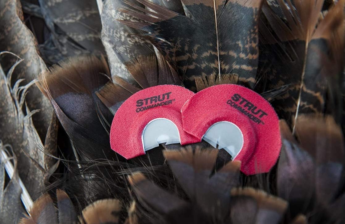 Strut Commander Turkey Mouth Call | Must Have Hunting Accessory | Turkey Hunting Reed Realistic Sound Mouth Call, V-Pack Call