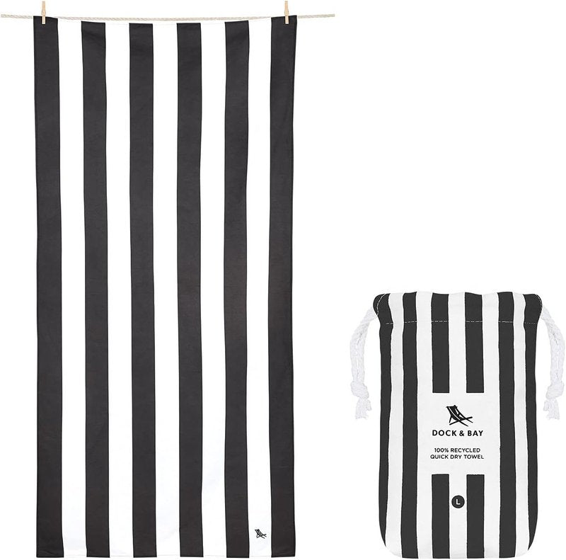Dock & Bay Extra Large Beach Towel - Quick Dry, Sand-Free, Compact Design | 100% Recycled Material (200x90cm)
