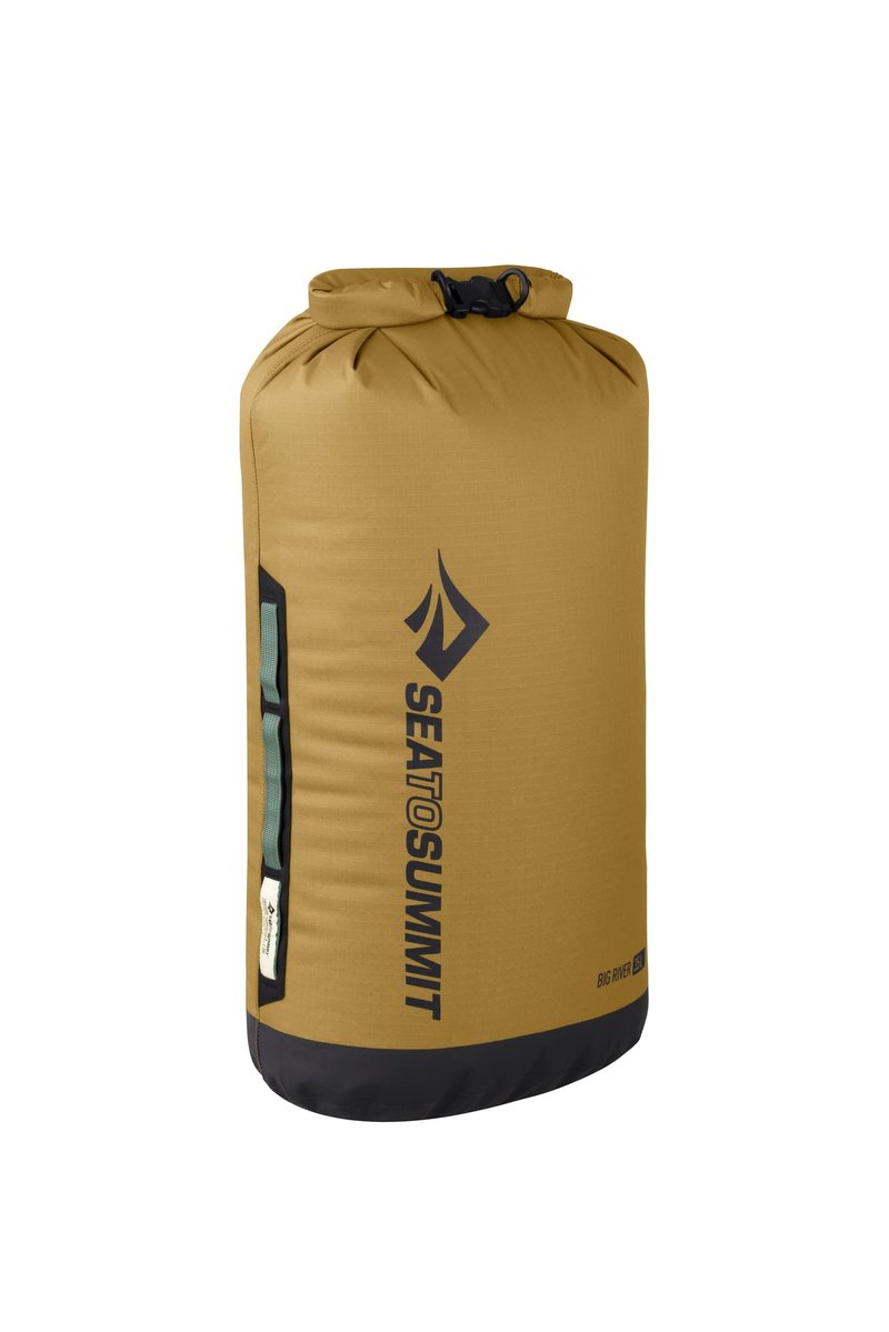 Sea to Summit Big River Dry Bag, Heavy-Duty Dry Storage, 35 Liter, Gold Brown