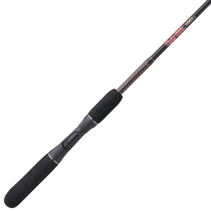 Ugly Stik 6’6” GX2 Casting Rod, One Piece Casting Rod, 8-20lb Line Rating, Medium Rod Power, Moderate Fast Action, 1/4-5/8 oz. Lure Rating
