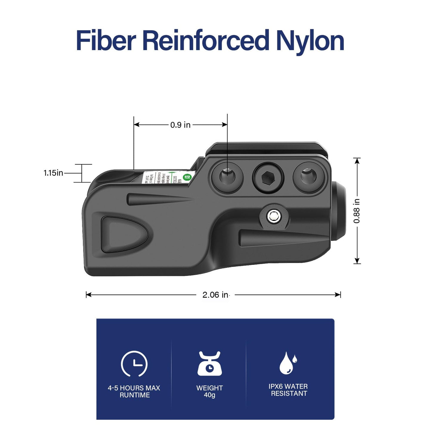 Gmconn Green Laser Sight is Compatible with Picatinny Rail