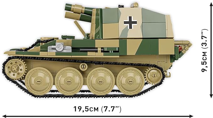 COBI Historical Collection WWII STURMPANZER 38(t) Grille Ausf. M Building Set 720 Pieces