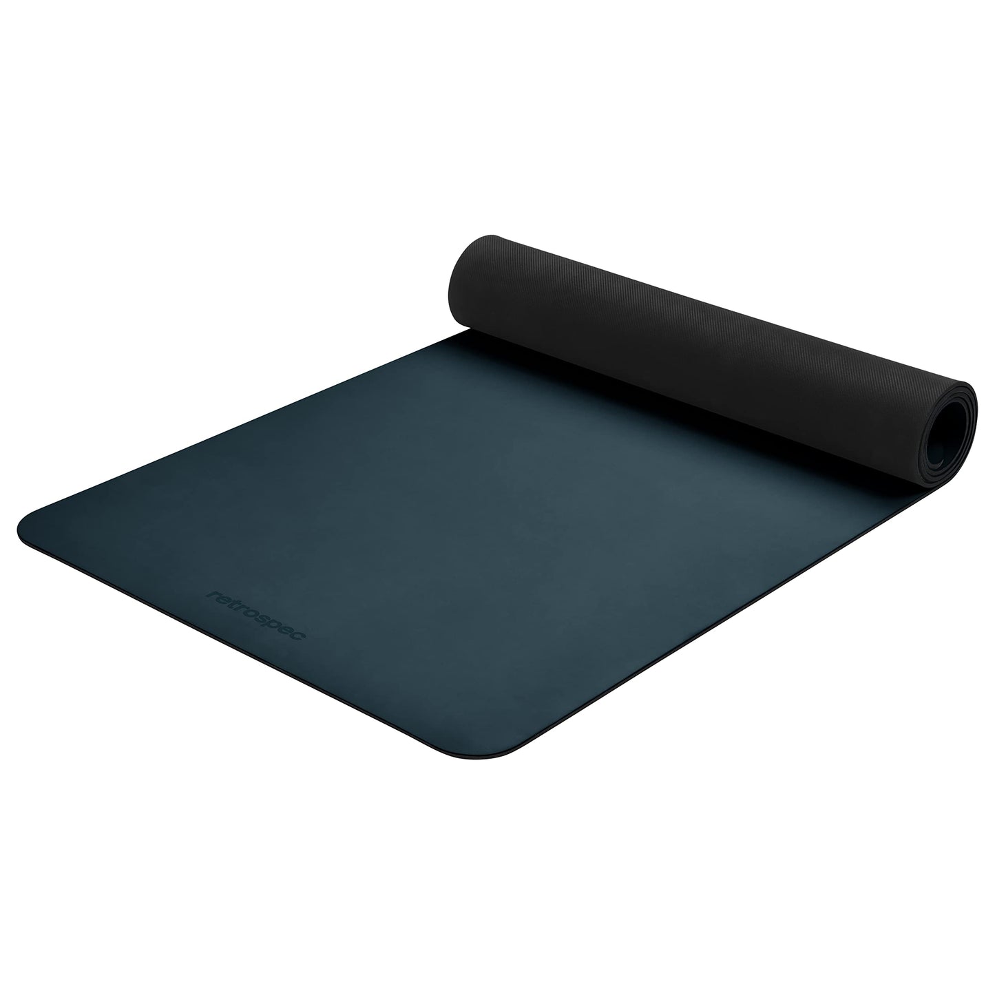 Retrospec Laguna 5mm Yoga Mat - Fitness Mat for Women, Men & Children, Slip-Resistant and Moisture Absorbing Exercise Mat for Home, Pilates, Yoga and Floor Workouts,Ocean Blue