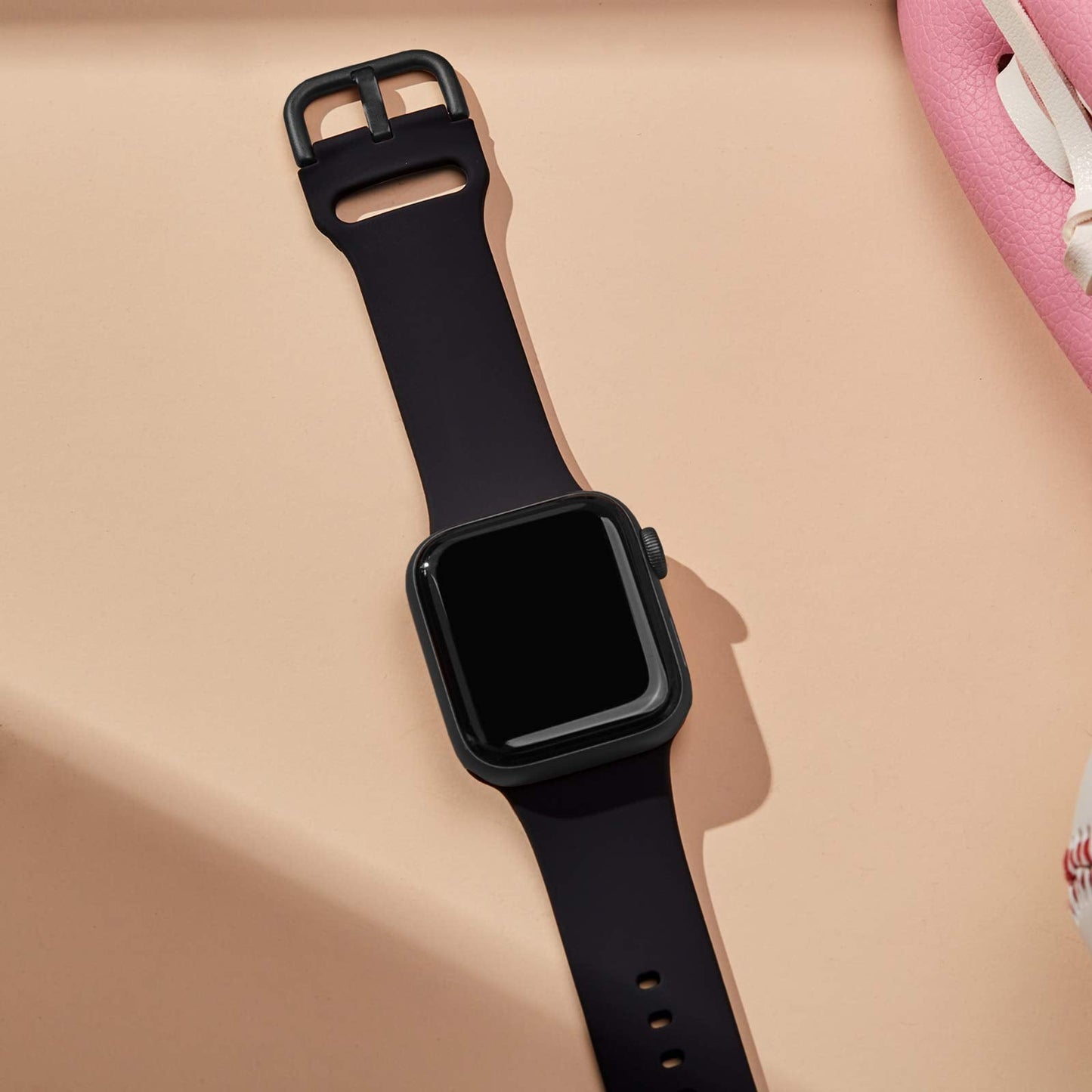 Sport Band Compatible with Apple Watch Bands 49mm 46mm 45mm 44mm 42mm 41mm 40mm 38mm, Soft Silicone Replacement Strap with Classic Clasp for iWatch Series 11 10 9 8 7 6 5 4 3 2 1 SE Ultra Women Men