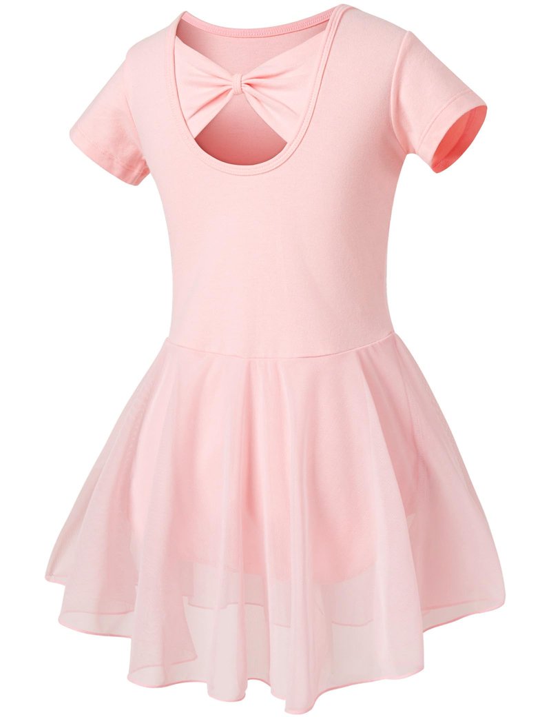 DIPUG Ballet Leotards for Girls Dance Leotards Pink 4-6Years