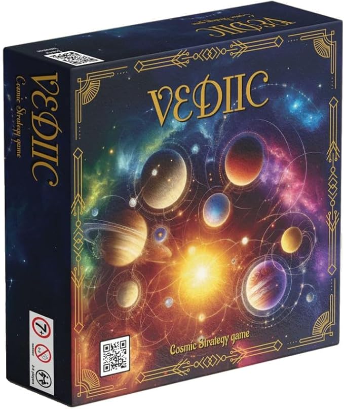Vedic Board Game - Strategy Board Game for Adults Teens and Family. Embark on a Cosmic Adventure of Planetary Strategy 2 to 7 Players | Vediic