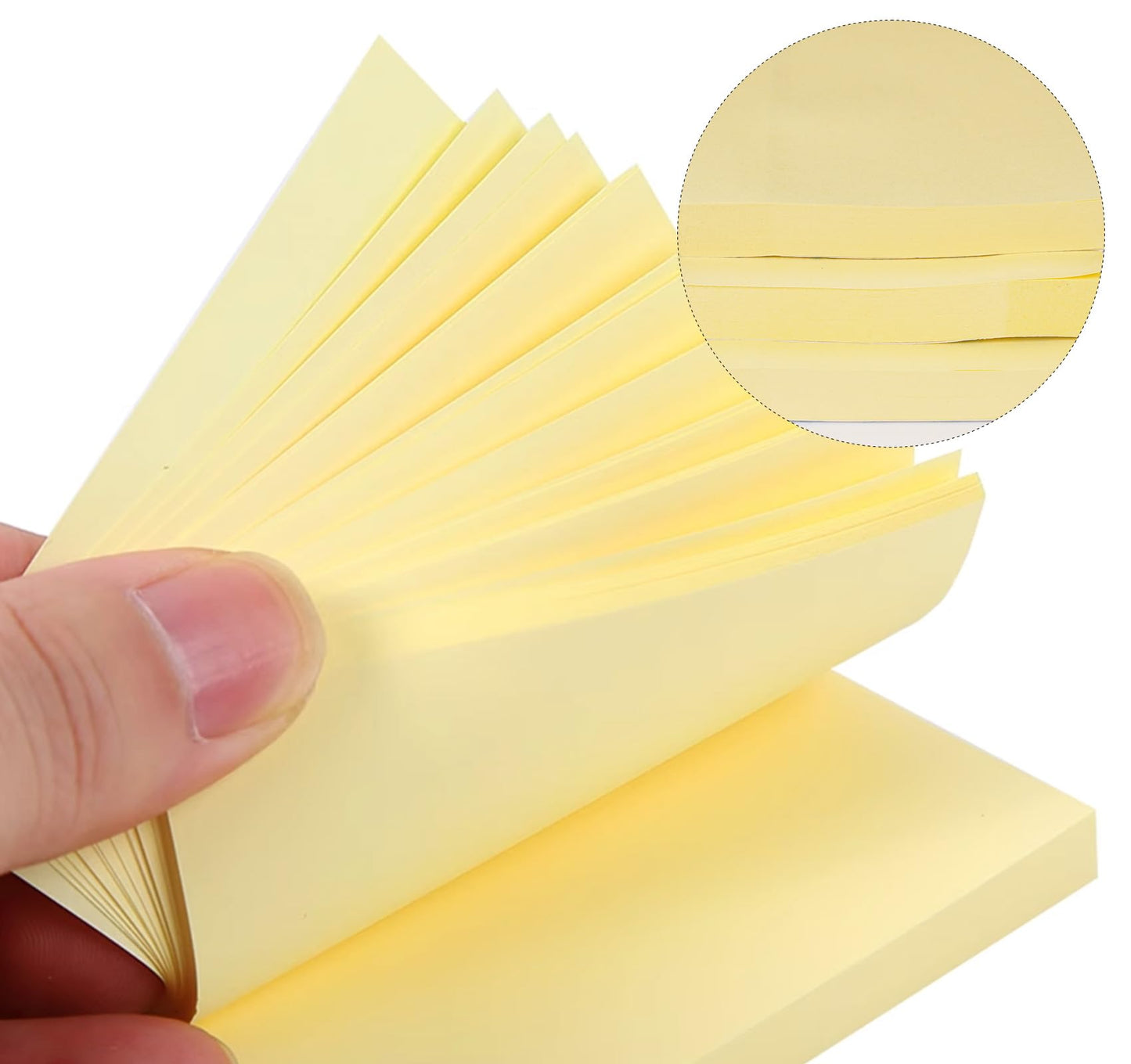 12 Pads Large Sticky Notes Yellow,3 x 5'' Self-Stick Notes Pads Recyclable,100 Sheets/Pad Super Sticking Power 76x127mm,1200 Sheets Clean Removal Sticky Notes Easy to Post for Note Taking,to Do Lists