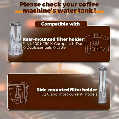 Buhobha Water Filter Holder and 2 Water Filters, Compatible with Keurig 2.0 Series Coffee Machines Compatible with K-Supreme Series/K-Express/K-Slim/K-Elite/K-Duo Plus/K-Select/K-lced/K50/K-Classic