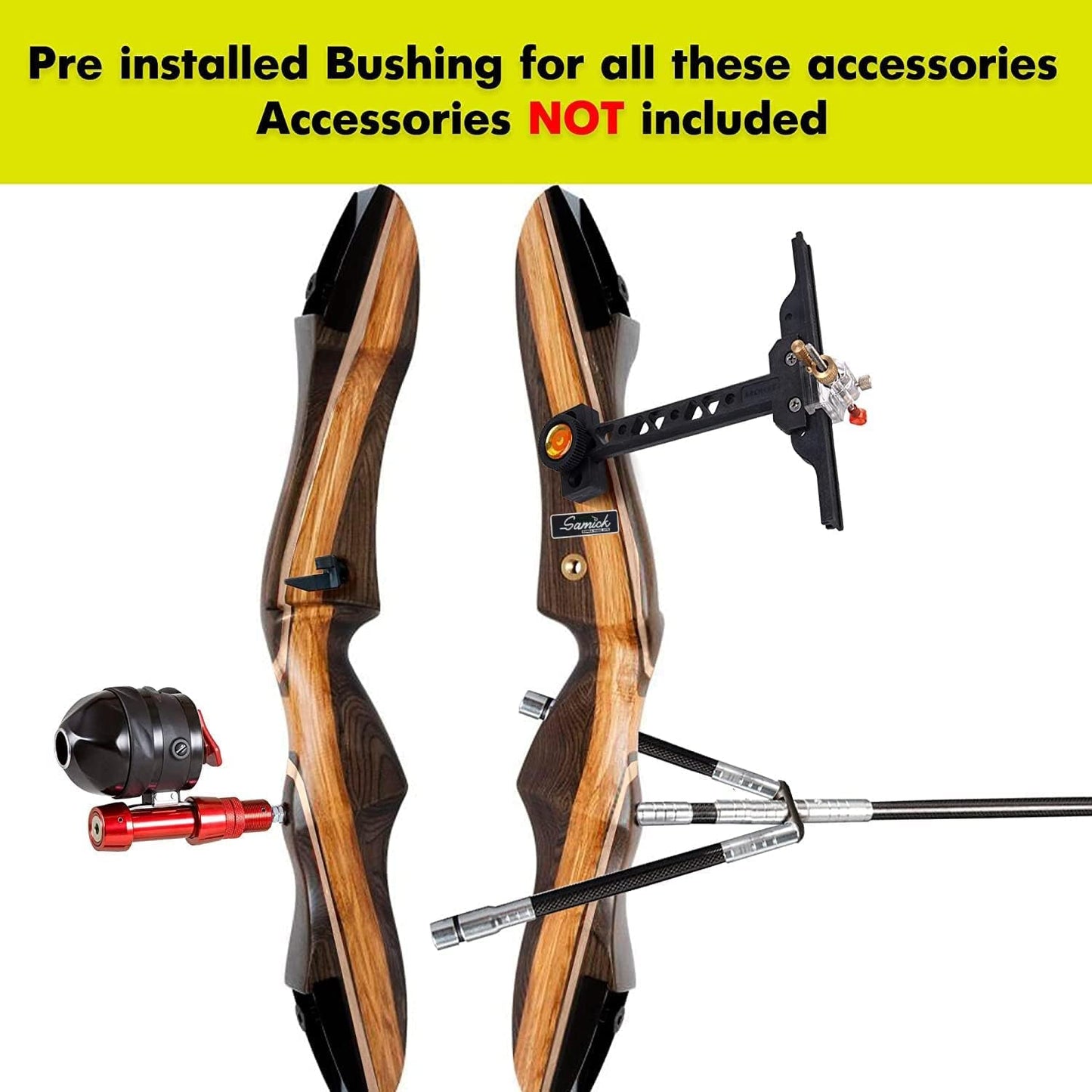 Samick Sage Archery Takedown Recurve Bow 62 inch - Bows for Teens to Adults - Beginners to Advanced, for Hunting & Target Practice, 55LB Draw Weight Left Handed