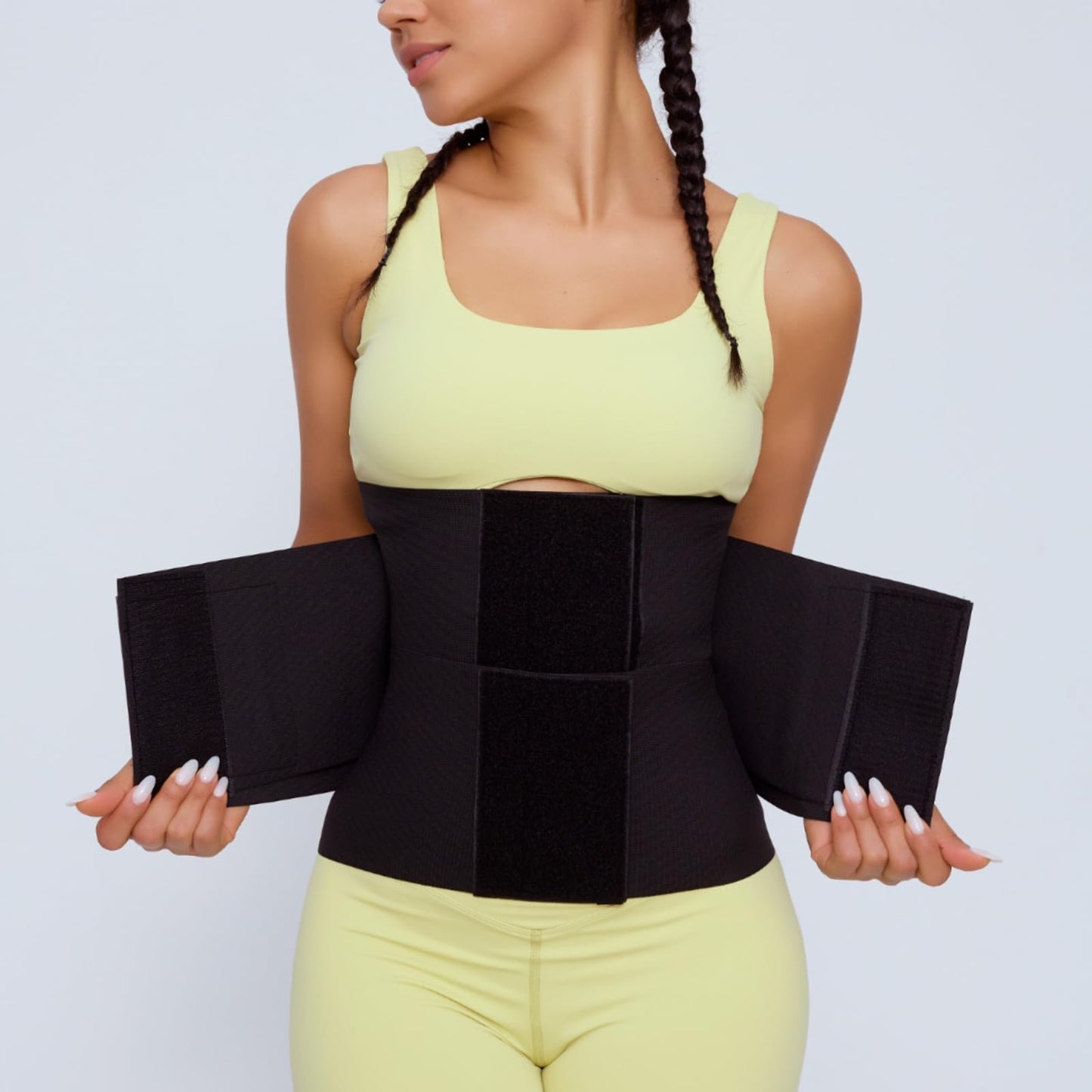 Sculpt Snatch Hourglass Waist Trainer for Women–Adjustable Sweat Band for Stomach, Tummy Control&Workout Waist Trimmer(PINK,4XL)