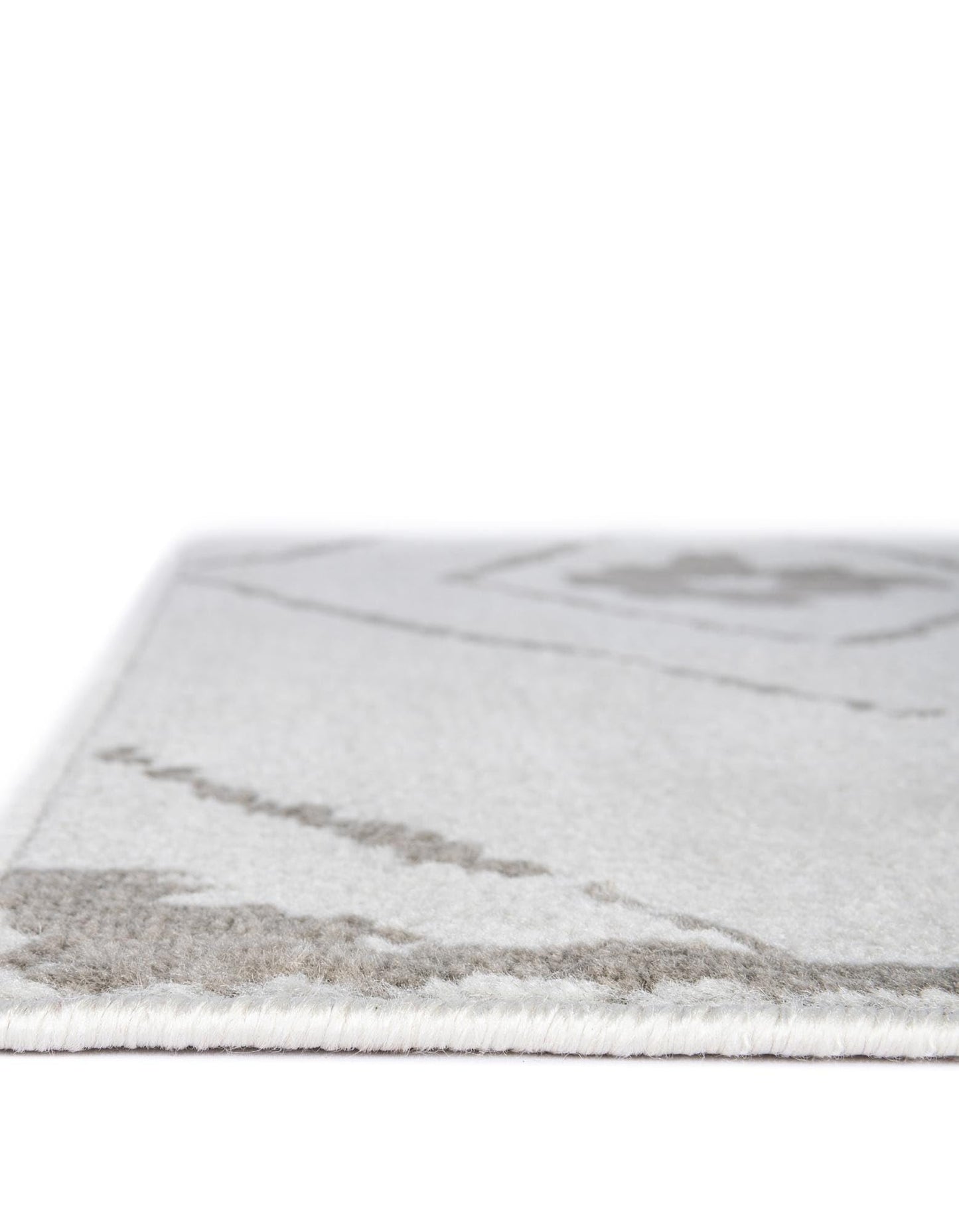 Rugs.com - Oslo Rug – 10 Ft Square Ivory Easy-Clean Stain-Resistant Rug Modern Geometric Design for Living Rooms, Bedrooms, and Dining Areas