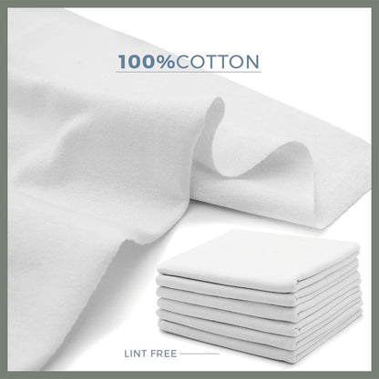 VALENGO New Lint Free Rags – 100% Cotton Cloth, Soft T-Shirt Rags, Lint Free Cloth for Staining Wood, Cast Iron, Dusting, Polishing, Painting and Cleaning – Reusable & Absorbent – 17”x17” (Pack of 7)