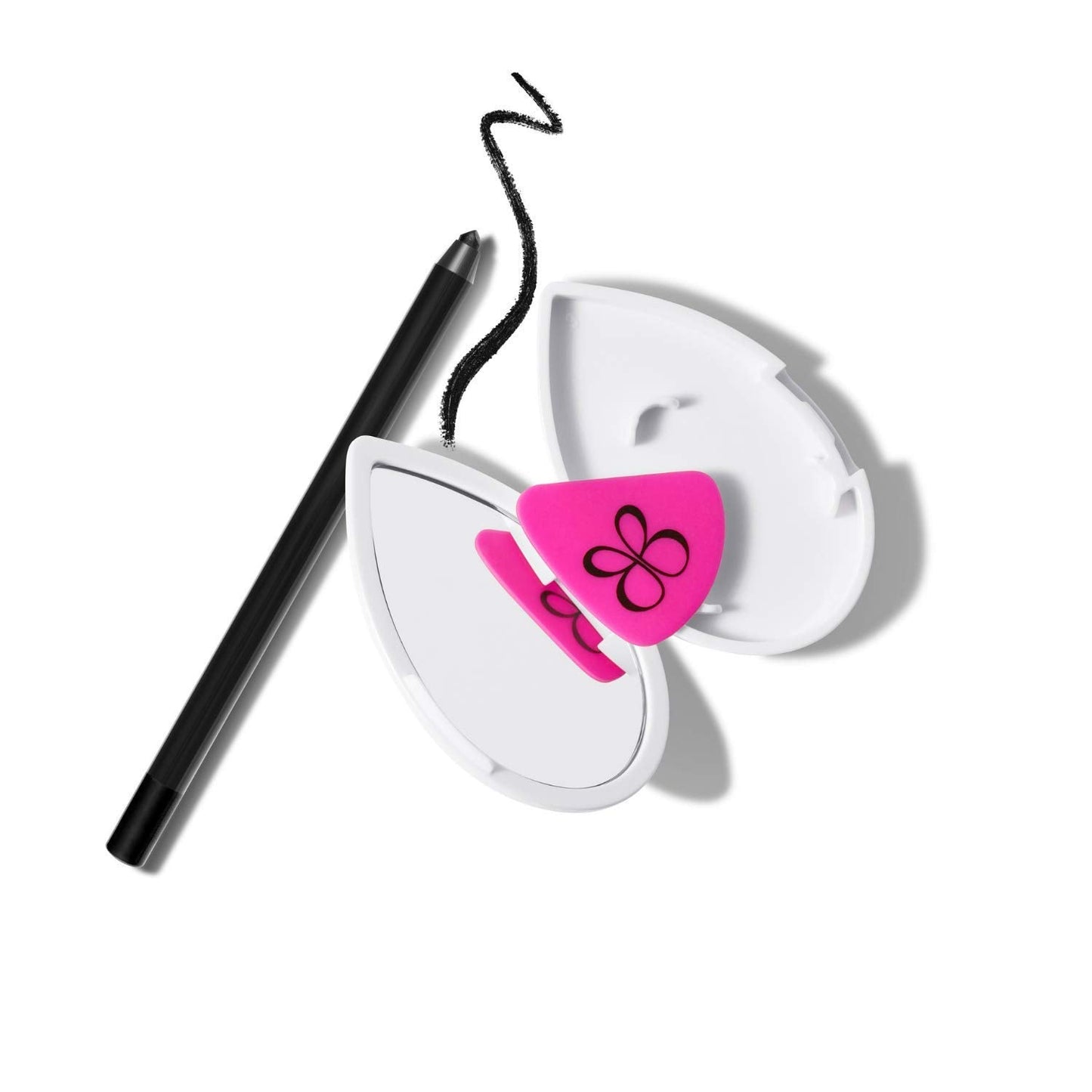 beautyblender® | Liner Designer Pro Beauty Blender Triple-Edged Eyeliner & Eye Pencil Guide, Includes Magnifying Mirror & Suction Cup, For Eye Pencil, Gel Cream, Liquid Liner and Powder Formula
