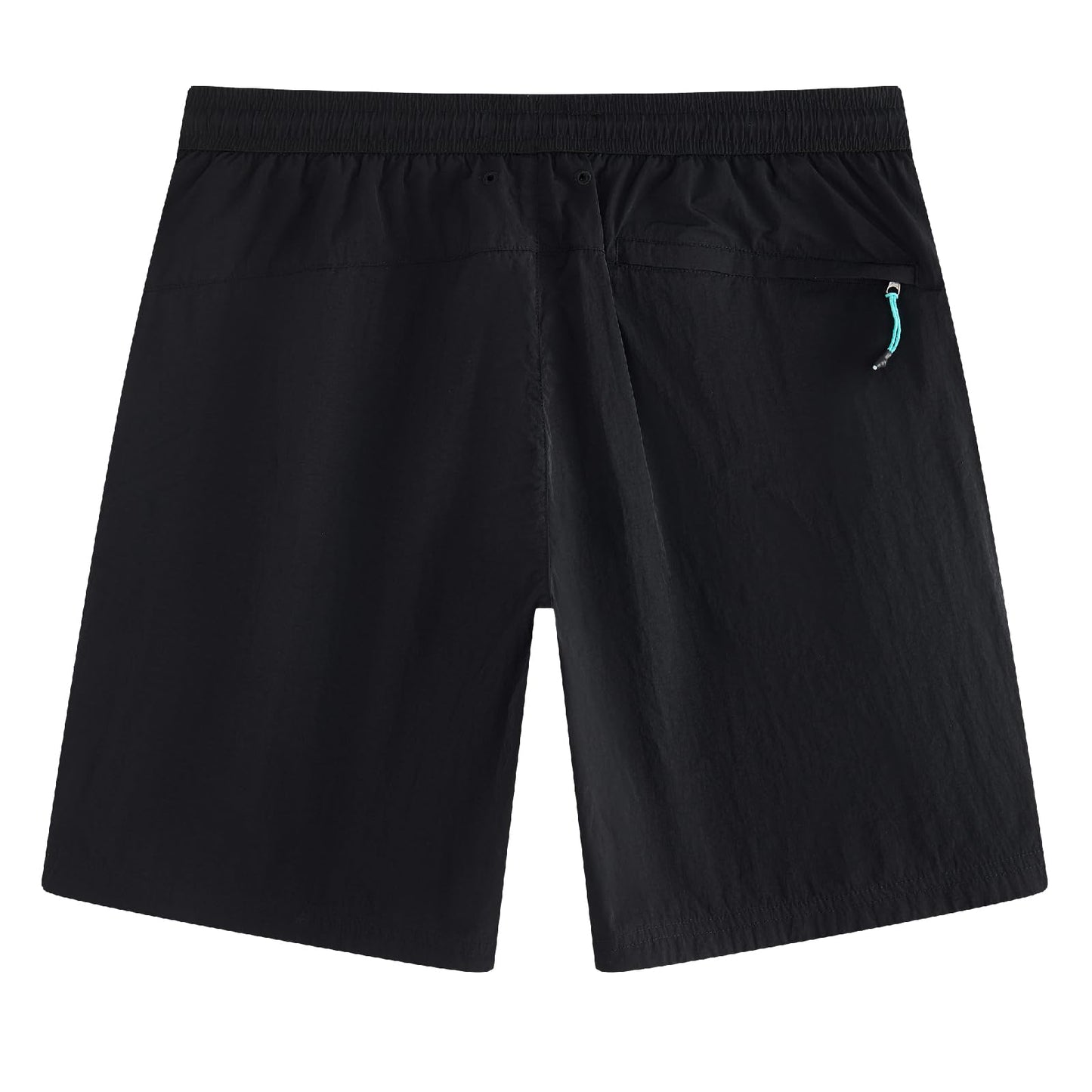 maamgic Mens 7" Packable Swim Trunks Zipper Pocket Swimsuit Metallic Sheen