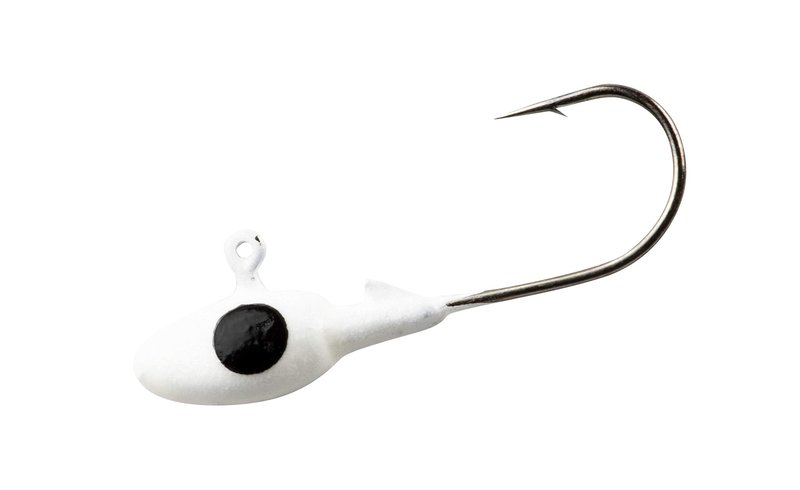 Bobby Garland Pro Mo' Glo Glow-in-The-Dark Jig Heads for Soft Plastic Crappie Fishing Baits, Accessories for Freshwater Fishing, Pack of 10, Ghost Glo, 1/16 oz