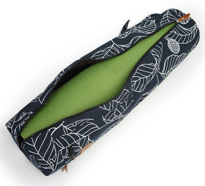 ELENTURE Yoga Mat Bag for Women & Men,Travel Gym Bag for 1/4" 1/3" Thick Exercise Yoga Mat, Full-Zip Yoga Mat Carrier Bag for Class workout Bachelorette with Pockets and Adjustable Strap