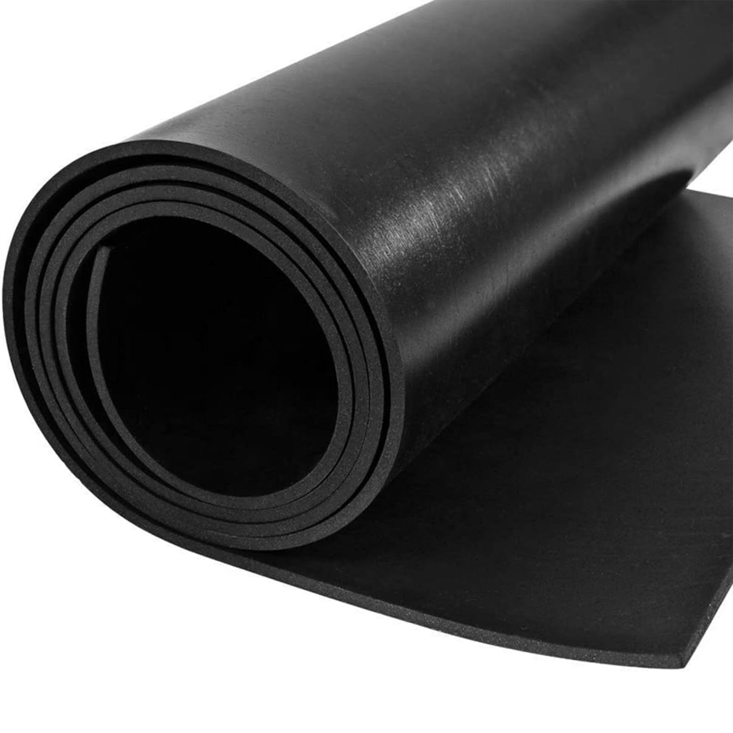 jxgzyy Solid Rubber Sheet Roll 118"x40"x1/8" (0.125") Heavy Duty Rubber Flooring Roll Workbench Mat Neoprene Rubber Sheet for Workshop Garage Gym