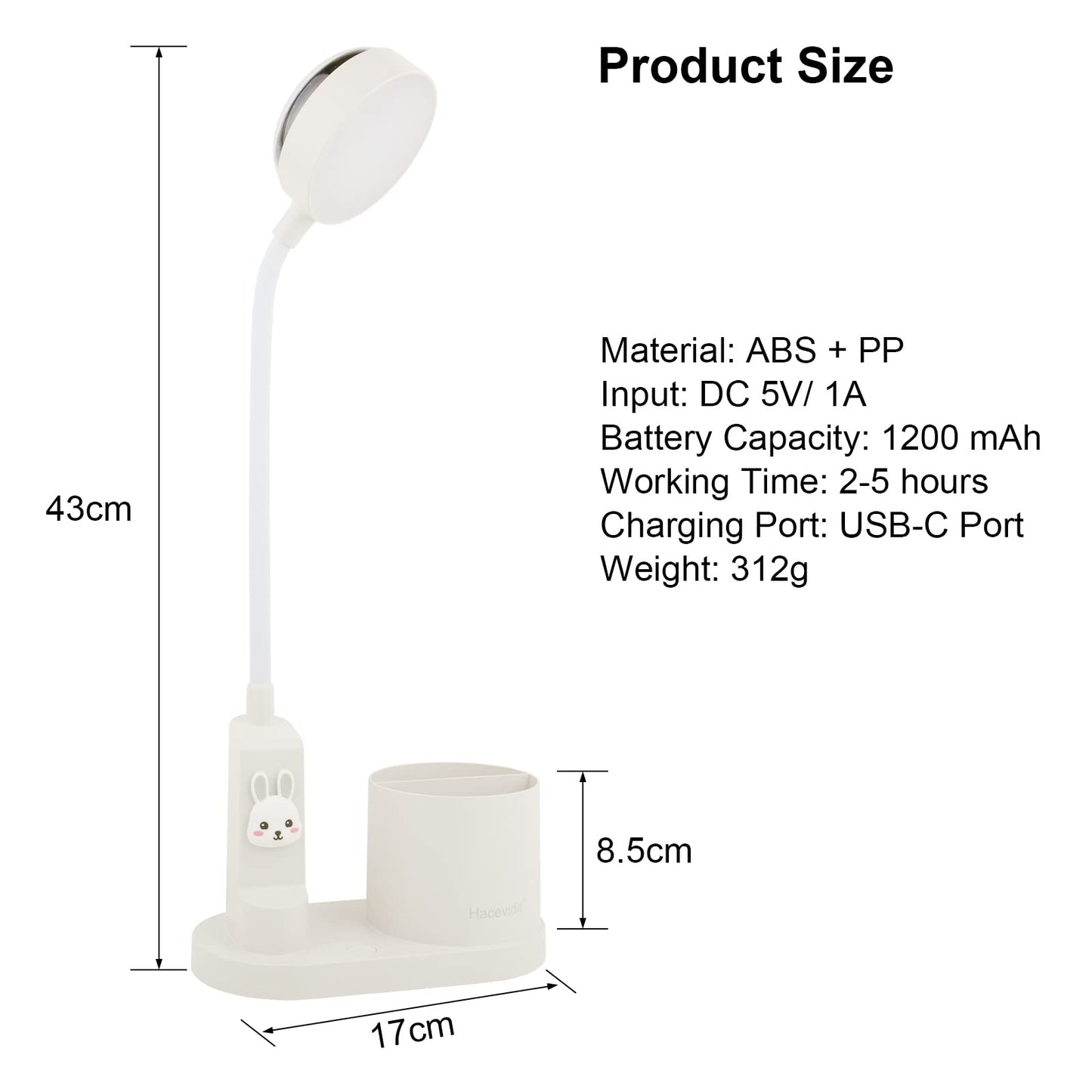 Hacevida Cute Desk Lamp with Star Projector, Pink Desk Light 3 Brightness Levels Dimmable, Battery Operated, Foldable Portable Rechargeable LED Reading Lamp for Home Dorm Office Essentials Decor