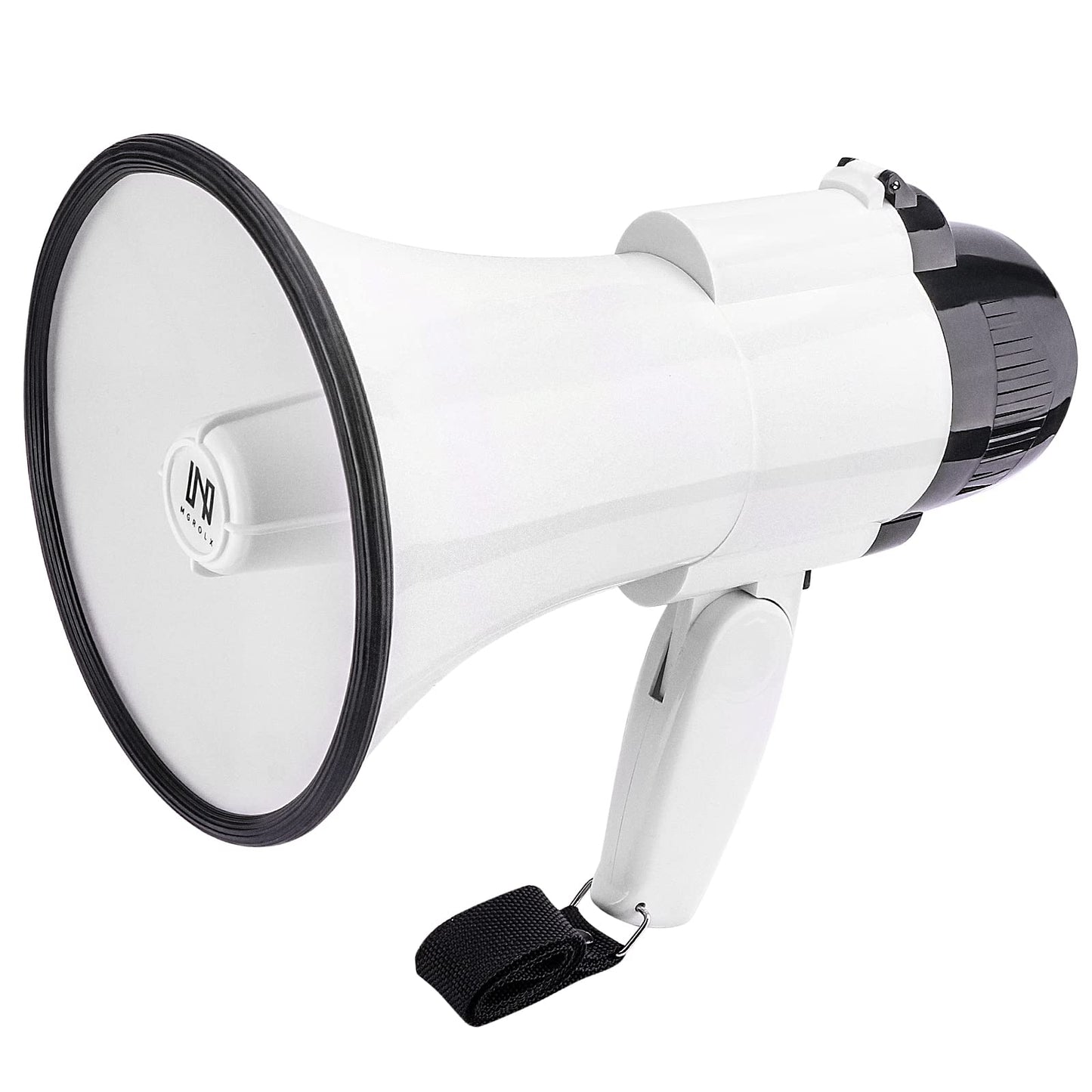MGROLX Portable Megaphone Bullhorn-Loud Speaker-Built-in Siren/Alarm-Music-30 Watt Power & 800 Yard Range-Sliding Volume Adjustment-Powerful and Lightweight-for Cheerleading Coach and Referee-ER46