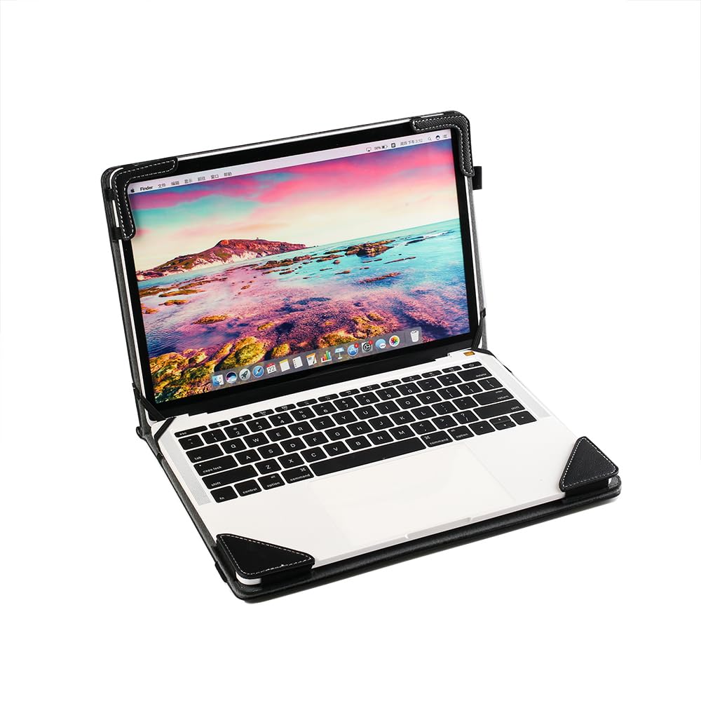 Berfea Protective Case Cover Compatible with Dell Latitude 5531 5530 5540 5550 15.6 inch Laptop Sleeve Notebook PU Leather Stand Hard Case Skin Pouch