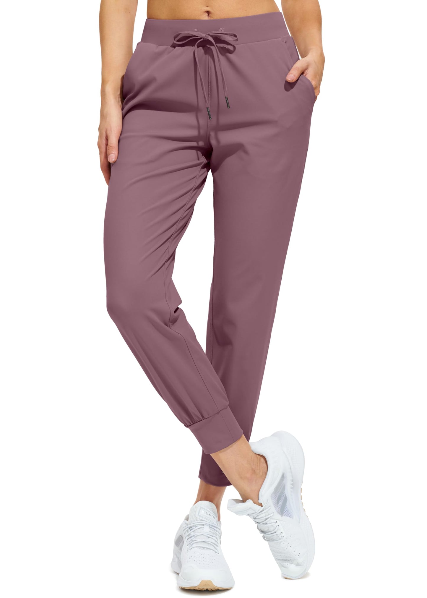 Libin Women's Joggers Pants Athletic Dance Sweatpants with Pockets Running Tapered Casual Pants for Workout,Lounge, Vintage Purple XXL