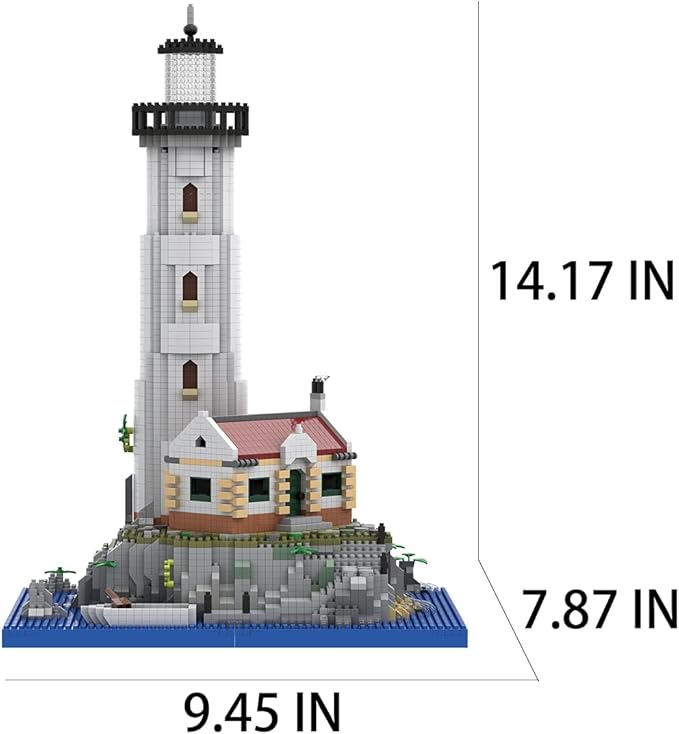 Micro Mini Island Lighthouse Building Block Toys Gifts for Kids and Adults (3668 PCS)