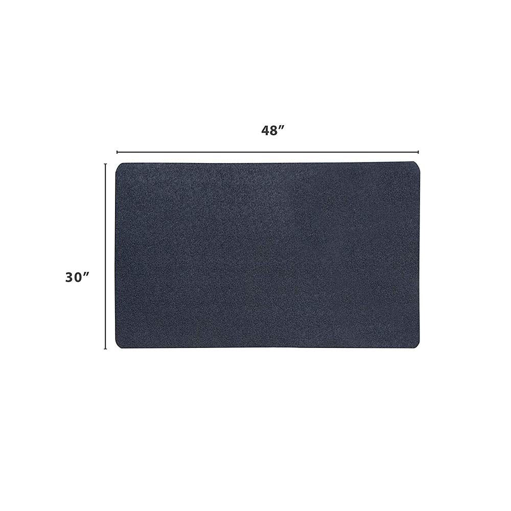 VersaTex Multi-Purpose Rubber Floor Mat for Indoor or Outdoor Use, Utility Mat for Entryway, Home Gym, Exercise Equipment, Tool Box Liner, Garage, Under-Sink, Patio, and Door Mat; 30" x 48", Black