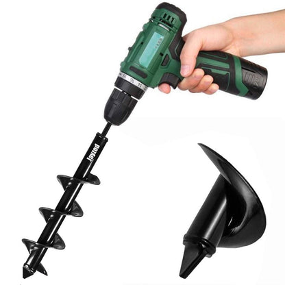 Auger Drill bit for Planting 4"X25" Garden Auger Spiral Drill Bit for Bulb & Bedding Plant for 3/8” Hex Drive Drill
