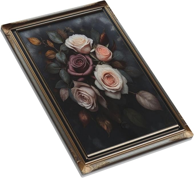Decorative Art Light Switch Covers Elegant Rose Bouquet Art 1 Gang No Device Blank Switchplate Electrical Faceplate for Home Decor