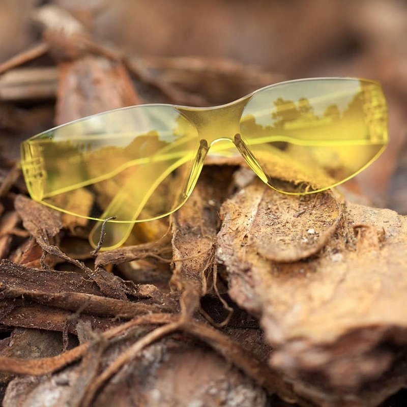 BISON LIFE Clear Safety Glasses - ANSI Z87.1 Scratch & Impact Resistant Eye Protection | Unisex Goggles