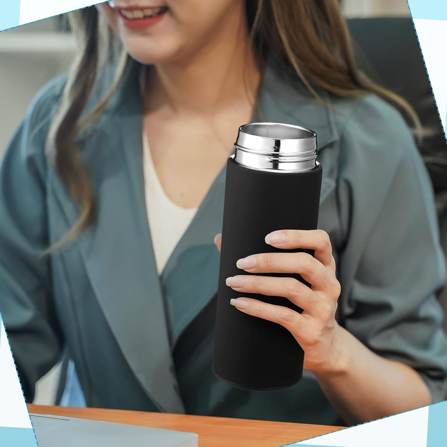 Thenshop Set of 5 New Employee Welcome to The Team Gift Sets Notebook Pen and Tumbler Welcome to The Team Box Employee Appreciation Gift Sets for New Worker Men Women Office(Black)