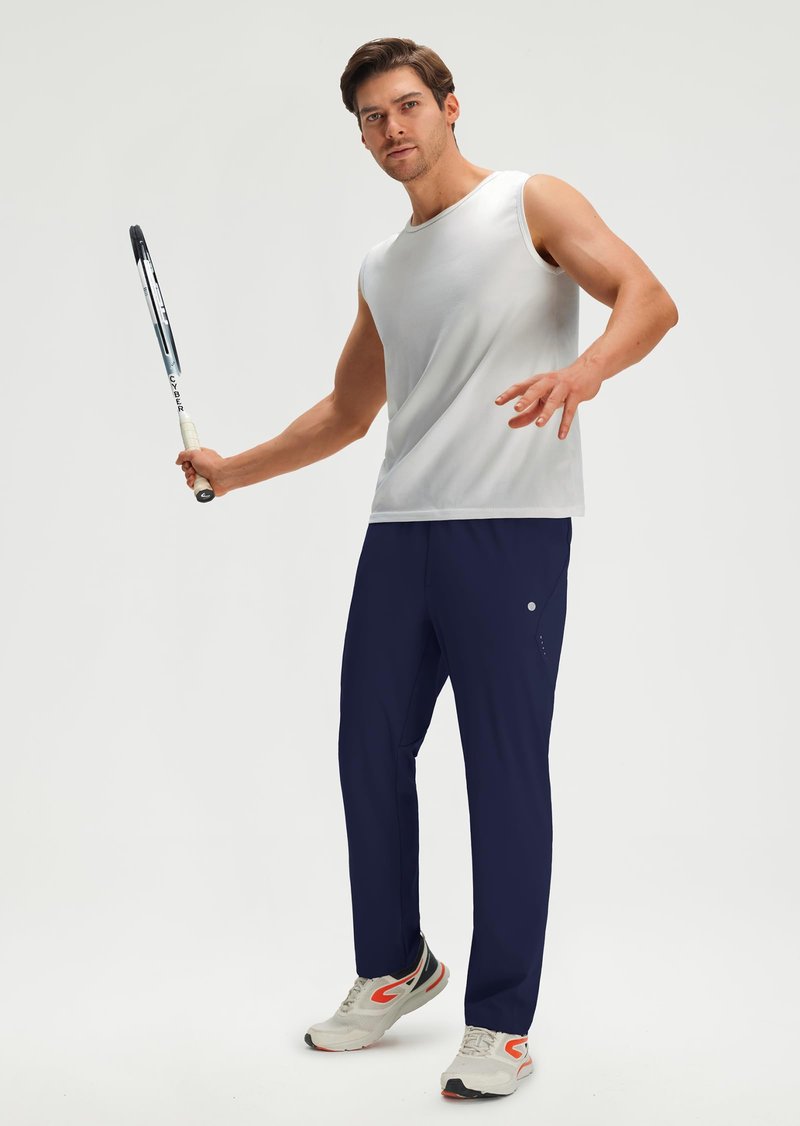 M MAELREG Men's Workout Pants with Pockets Lightweight Stretch Joggers for Running Soccer Gym Mens Joggers Navy