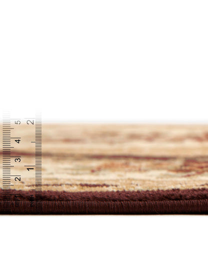 Unique Loom Versailles Collection Traditional Classic Floral Motif Area Rug (5' 0 x 8' 0 Rectangular, Brown/ Ivory)