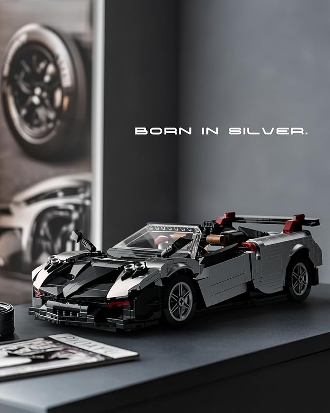 Nifeliz HURYRA Sports Car Building Set 1:14 Scale Supercar Model Building Set for Display and Collectors Ideal Gift for Adults and Car Lovers (1191 PCS NF10318)