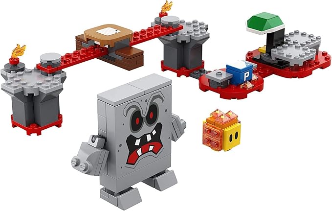 LEGO Super Mario Whomp’s Lava Trouble Expansion Set 71364 Building Kit Toy for Kids to Enhance Their Super Mario Adventures with Mario Starter Course (71360) (133 Pieces)