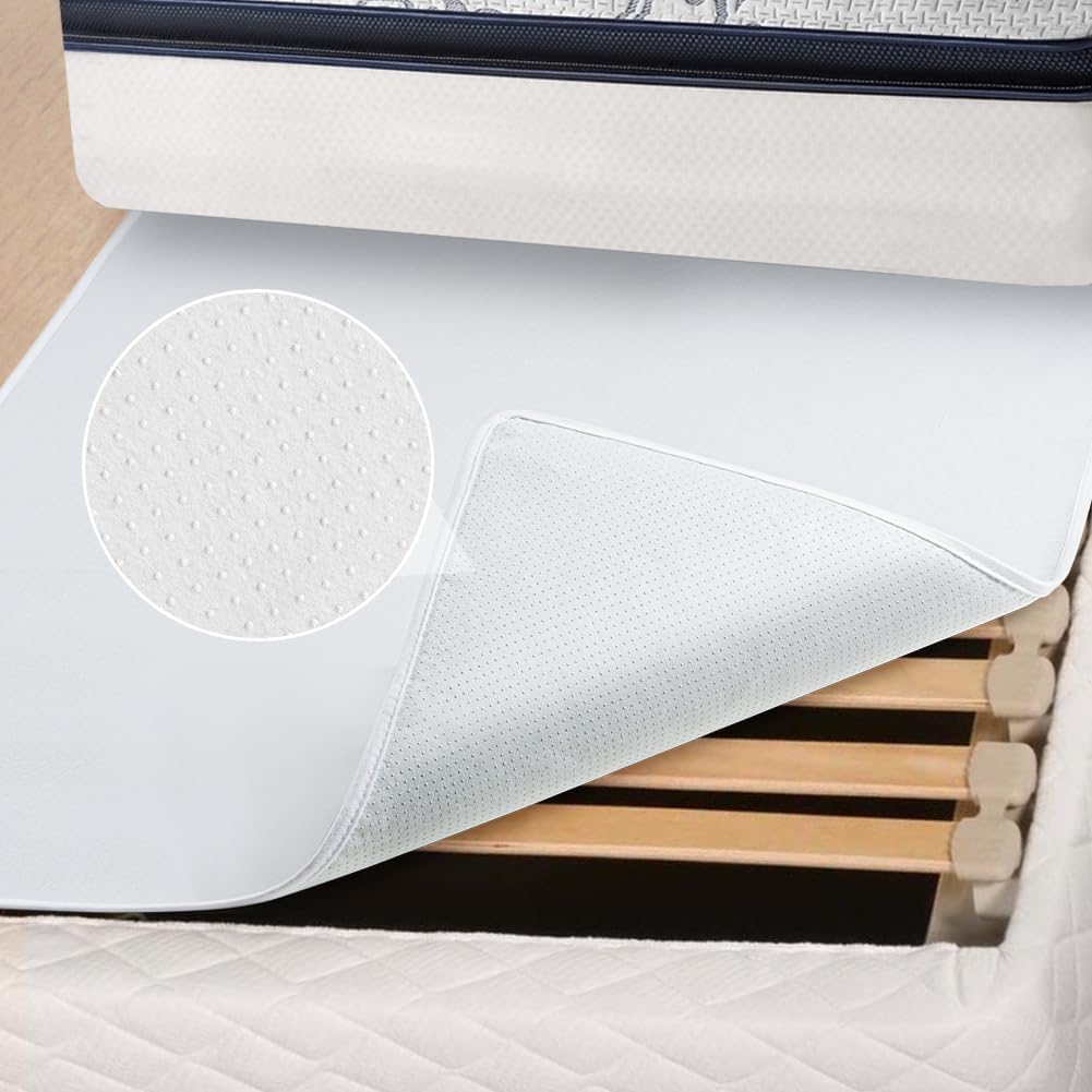 DUJUIKE Mattress Slide Stopper and Gripper, Non Slip Mat for Bed Mattress, Non Slip Rug Pad Underlay Protector Keep Bed and Topper Pad from Sliding for Sofa, Mattresses (Grey, 78 x 47 inch)