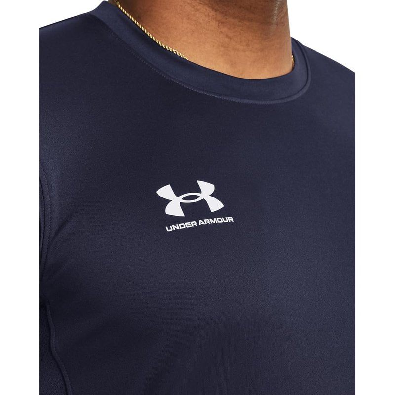 Under Armour Men's Challenger Train Short Sleeve T Shirt, (410) Midnight Navy / / White, Large