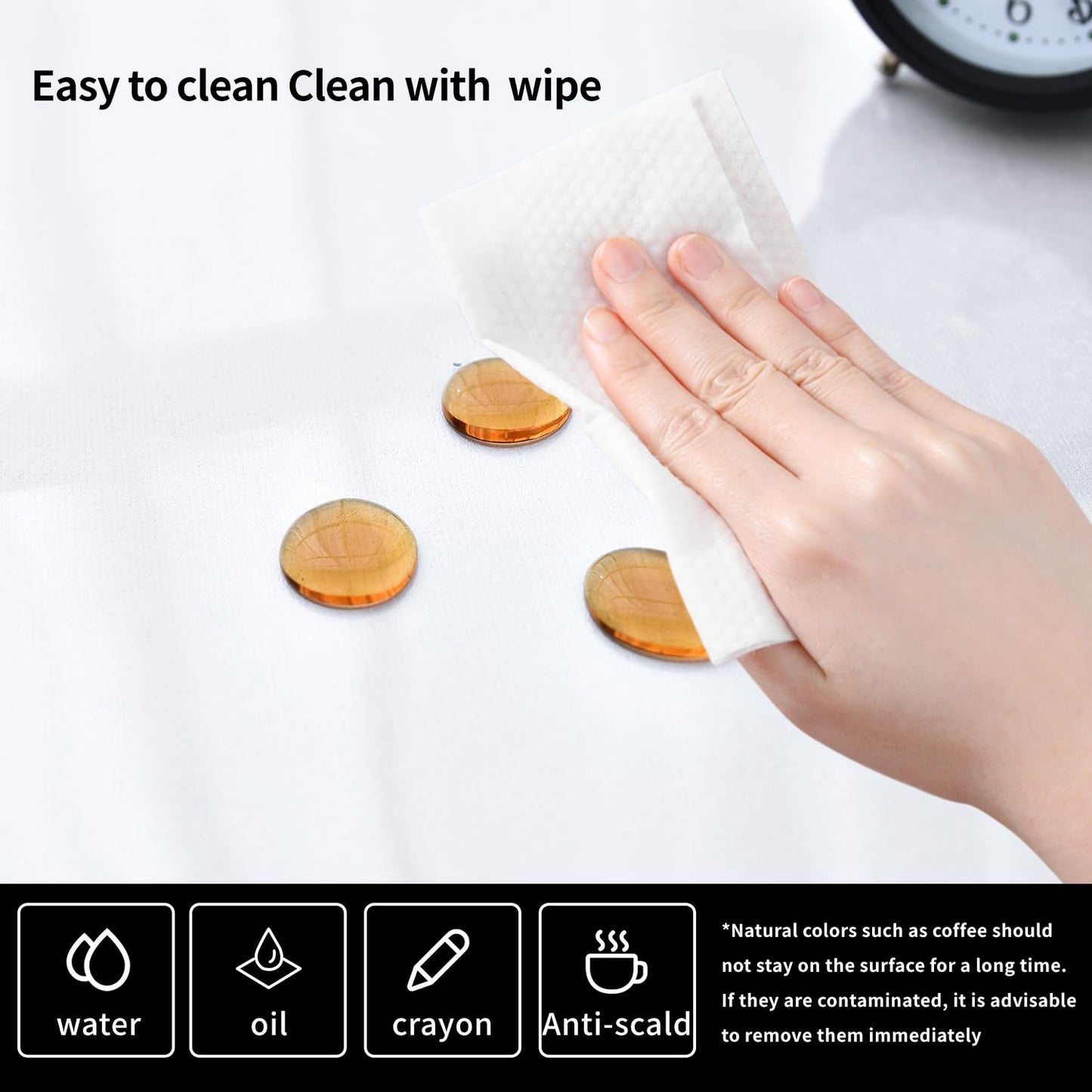 LBJFYHJN Clear Desk Mat, Non-Slip PVC Desk Protector Mat with Round Edge, Heat Resistant & Waterproof Clear Desk Writing Mat for Home and Office (23.6"*15.7")