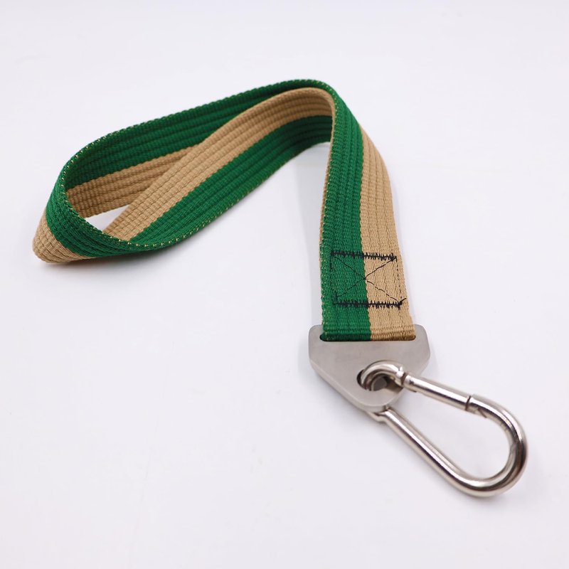 Double-Sewn Thick Arm Wrestling Training Strap with Stainless Steel Triangular Buckle – Durable Arm Wrestling Belt for Free Weights and Cable Machine Training (Green)